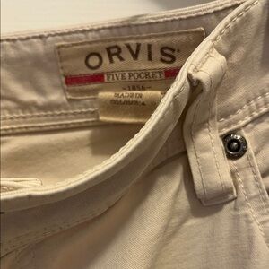 Orvis Five Pocket Cream Cotton Pants